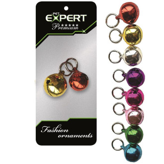 Підвіска на комір TETRAPET Expert, дзвіночок кольоровий, глянцевий, 12 мм /2 шт