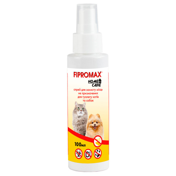 Спрей SUPREMO FIPROMAX HomeCare захист місць для котів і собак, 100мл