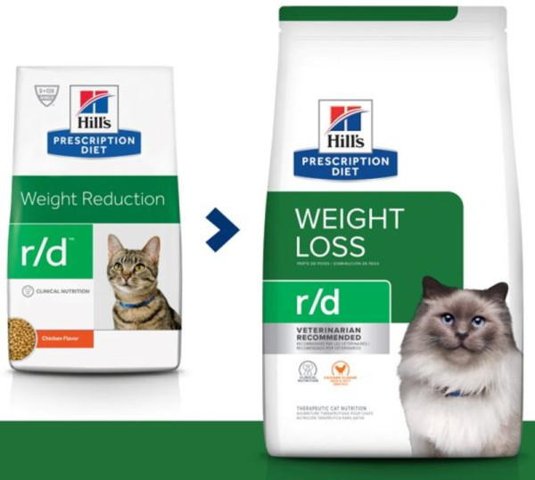 Хілс Hill's PD Feline R/D Weight Loss лікувальний корм для котів з надмірною вагою (при ожирінні), 1,5 кг (605927)