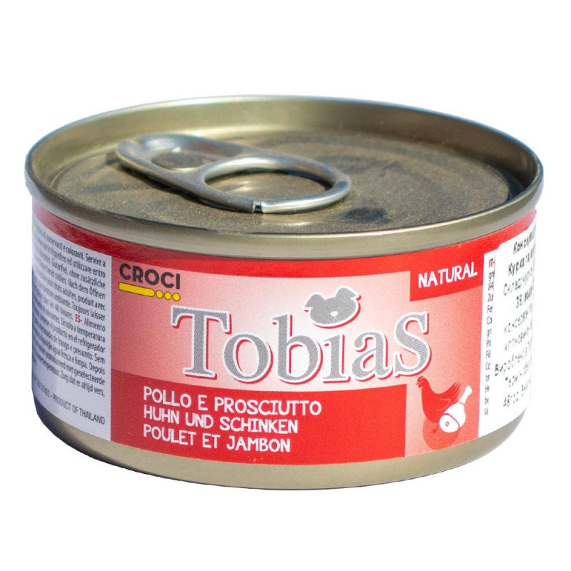 Конс. для собак CROCI TOBIAS, курка/куряча шинка, 85 г