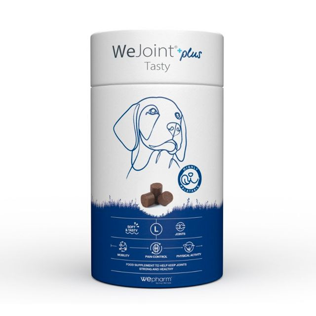 WeJoint Plus Tasty L Large Breeds для підтримки здоров'я суглобів, хрящової тканини у собак великих порід, 30 пастилок
