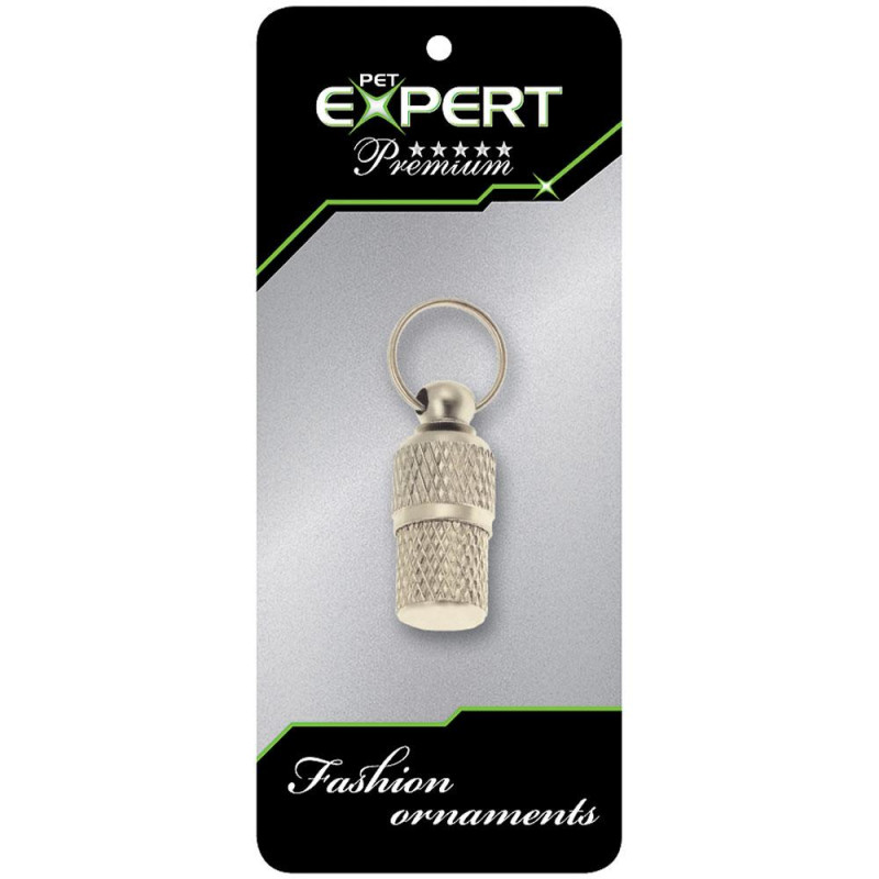 Підвіска на комір TETRAPET Expert, адресник в хромі, 3 см