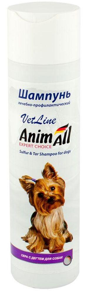 Анімал Animall Vetline шампунь з сіркою і дьогтем для собак, 250 мл