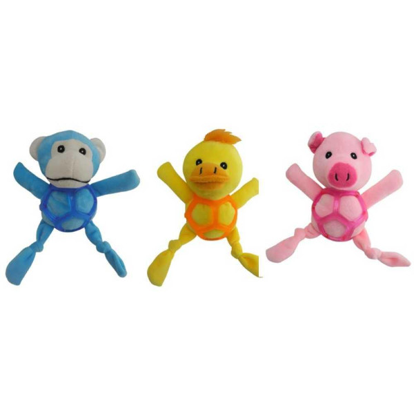 Іграшка для собак CROCI Анімал-бол, плюш / силікон, асорт.