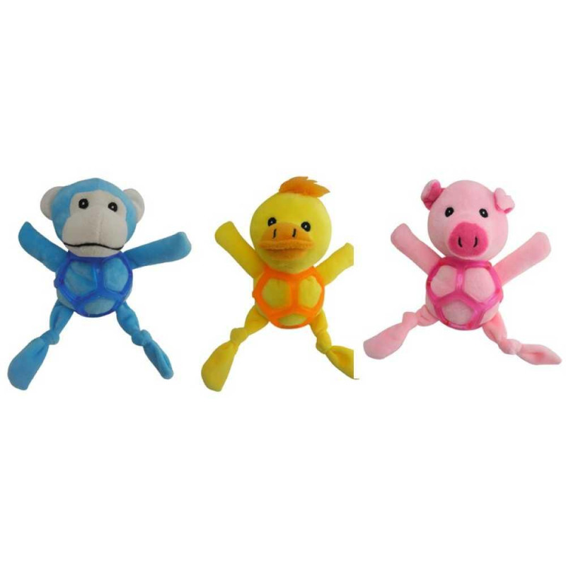 Іграшка для собак CROCI Анімал-бол, плюш / силікон, асорт.