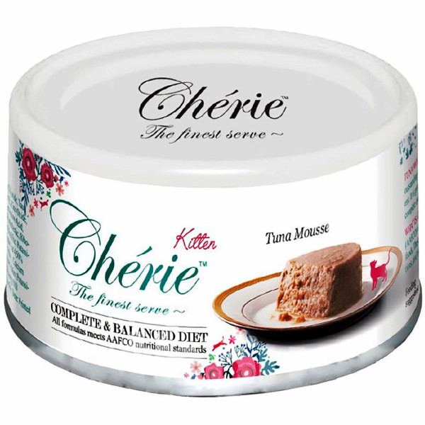 Cherie Complete &amp; Balanced Tuna Mousse Kitten мус із тунцем для кошенят від 1,5 до 12 місяців, 80 гр (CHT17501)