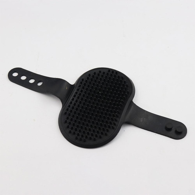 Щітка силіконова на руку,для вичіс.шерсті (регул. ремінець) "Пухнастики" 13*26 см