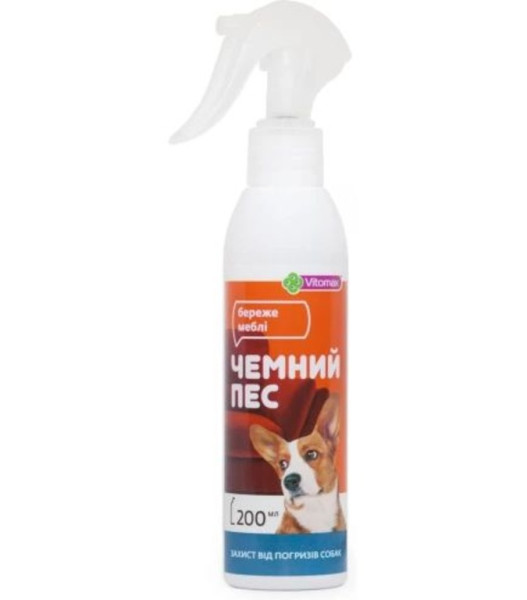 Вітомакс Чемний Пес Vitomax спрей Захист від погризів собак, 200 мл Вітомакс Чемний Пес Vitomax спрей Захист від погризів собак, 200 мл