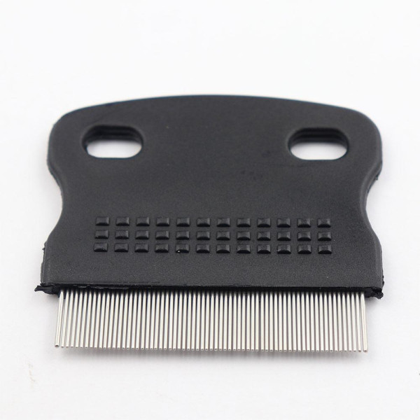 Гребінець для собак і котів антиблошиний,металевий "Пухнастики"5,5*6,2 см