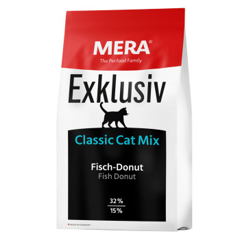 Мера Mera Exklusiv Classic Cat Adult Mix Fish Donut сухий корм з рибою для дорослих котів, 10 кг (075145)