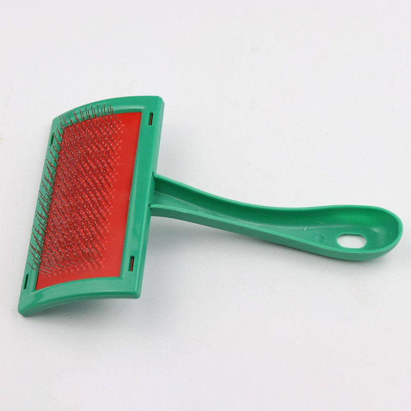 Пуходерка-слікер пласт.без напилення (зелена)"Пухнастики" 11*17.8 см