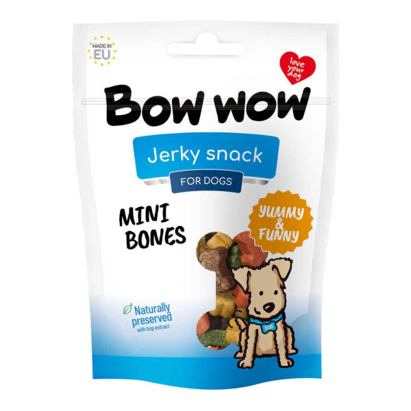 Ласощі  для собак "Bow wow" 80 гр, міні-кістки