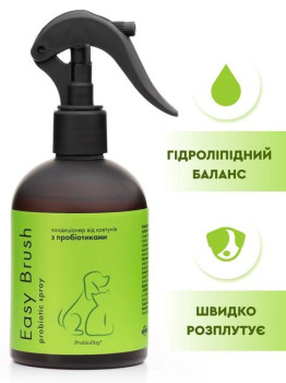 Кондиціонер-спрей з пробіотиками Spray Easy Brush ProbioDay Probiotics проти ковтунів для легкого розчісування собак і котів, 250 мл