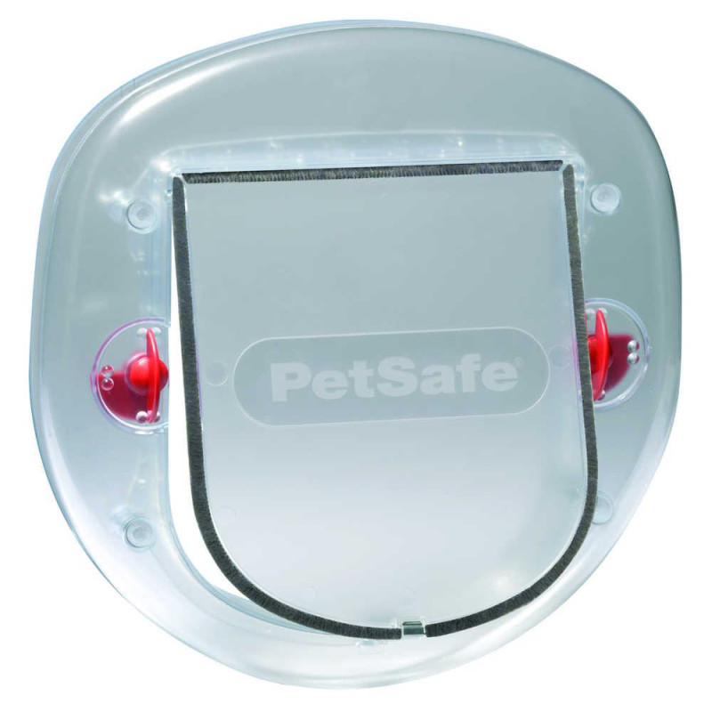 Пластикові двері для дрібної собаки / крупного кота CROCI, до 10 кг, прозора, 200x180 мм