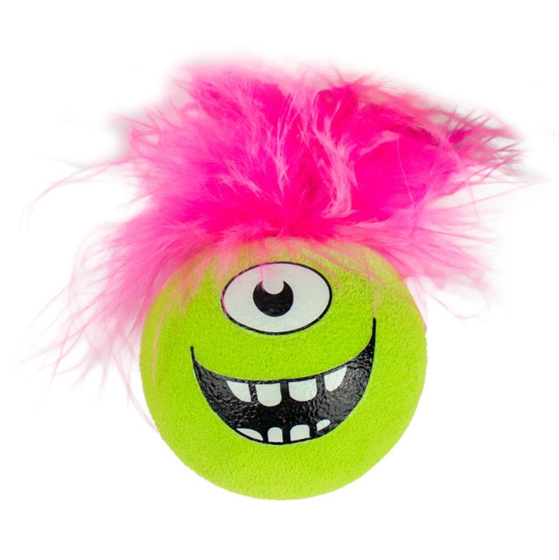 Іграшка для котів CROCI м'ячі Монстрики в асортименті кольорів, 4,5 см