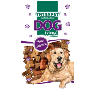 Ласощі для собак TETRAPET Dog, снеки міх кісточок з ягням та рибою 80 г