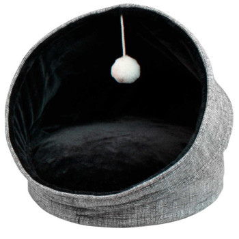 Будиночок з іграшкою Igloo Glam Croci 44*44*48 см складаний для котів і собак, колір сірий (C2178449)