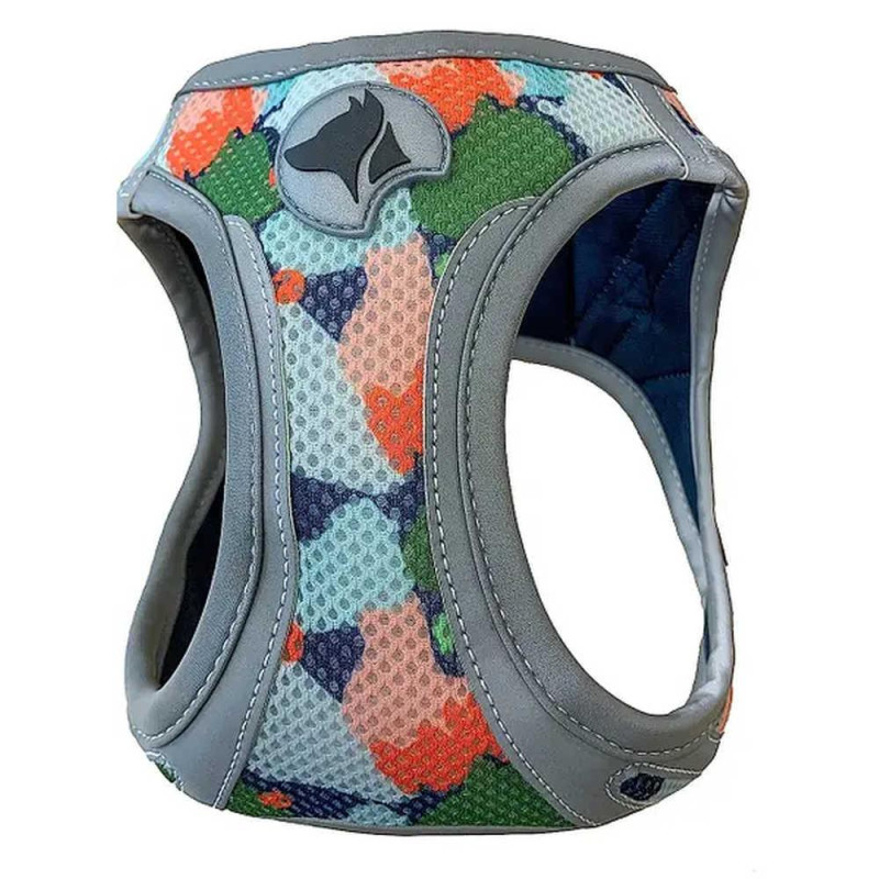 Шлея CROCI HIKING REFLECTIVE, арлекін , нейлон,   S 34-41см