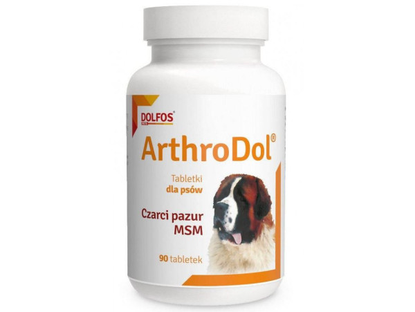 Артродол Долфос Arthrodol Dolfos натуральний протизапальний засіб для суглобів собак, 90 таблеток