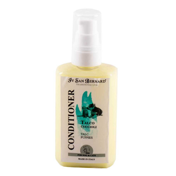 Кондиціонер Iv San Bernard Traditional Line Talc Conditioner пожвавлює з тальком для кошенят і цуценят, 100 мл (компакт) Кондиціонер Iv San Bernard Traditional Line Talc Conditioner пожвавлює з тальком для кошенят і цуценят, 100 мл (компакт)