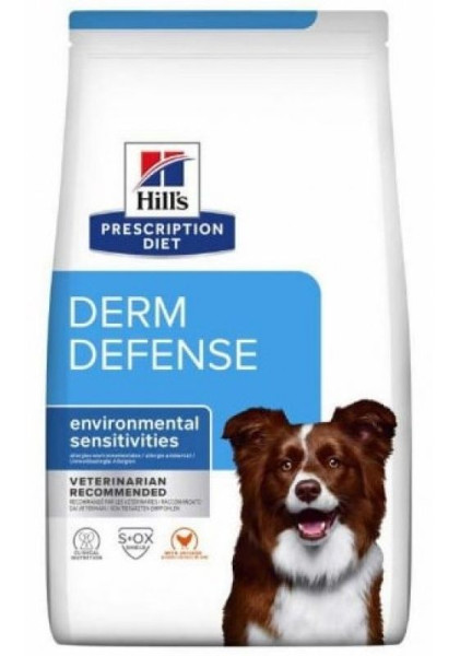 Хілс Hill's PD Canine Derm Defense лікувальний корм для відновлення шкірного бар'єру у собак при атопії, 1,5 кг (606051)