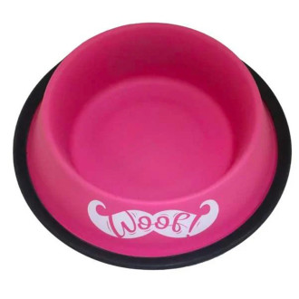 Миска CROCI NEW COLOR антиковзаюча колір піоновий рожевий, метал, 0,19л,