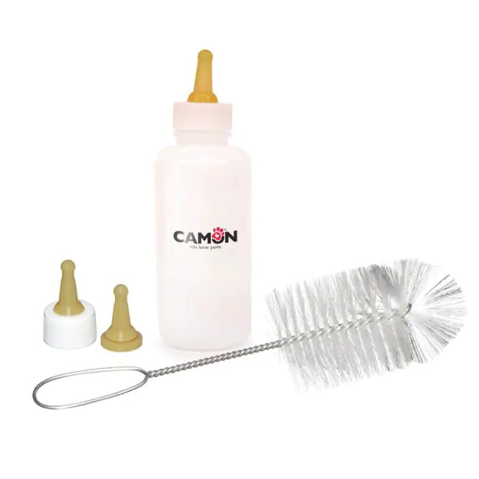 Набір CROCI пляшечка для годування зі щіткою для миття пляшечок та змінною соскою, 115 мл