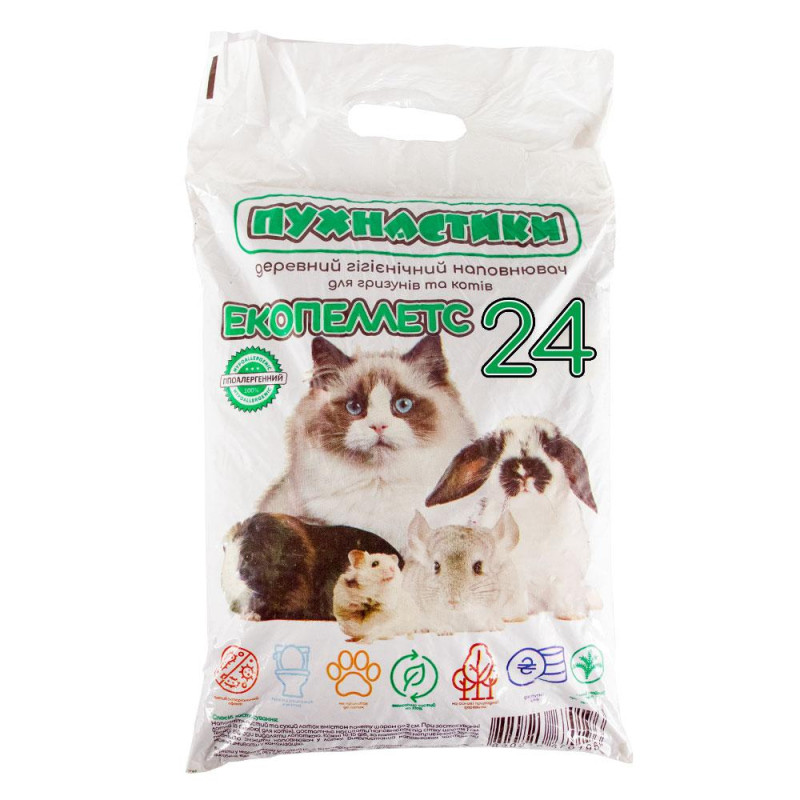 Наповнювач  деревний "Пухнастики",  5кг+1кг