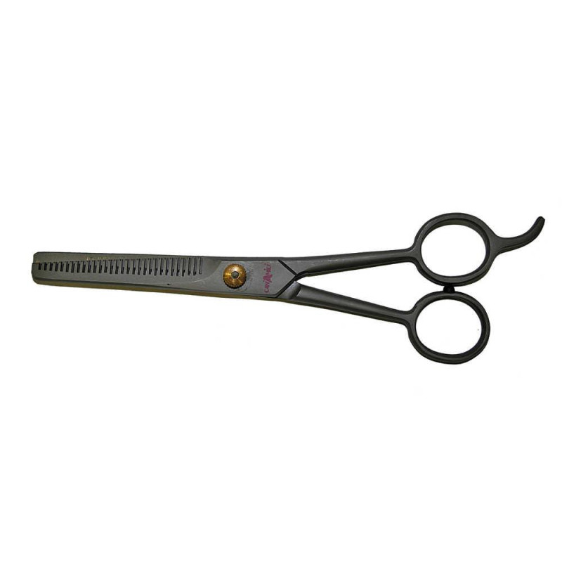 Ножиці CROCI зубчаті, філіровочні для стрижи, 18,5х5 см