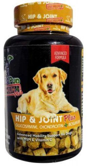 Вітаміни Зв'язки та Суглоби+ Прімо Пап Hip &amp; Joint+ Primo Pup для собак з хондроїтином, глюкозаміном, МСМ, 60 таблеток