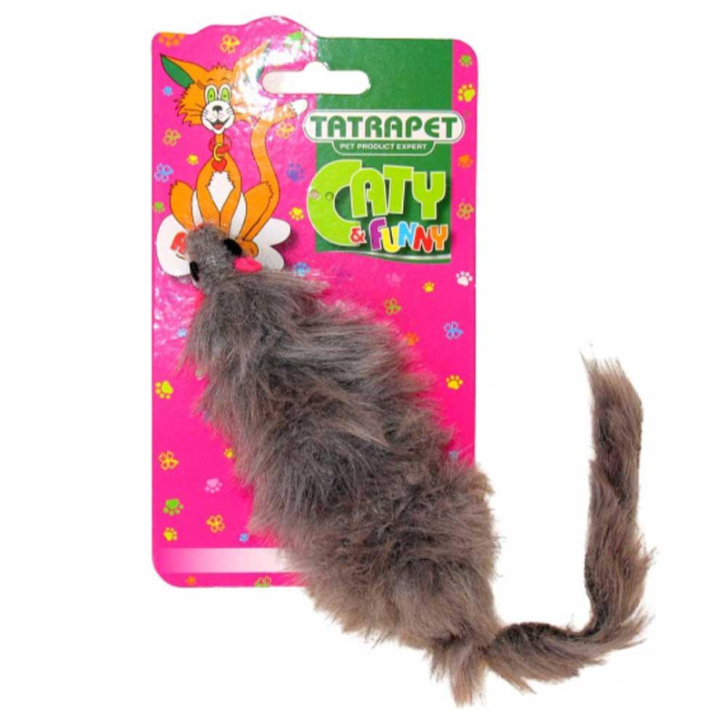 Іграшка для котів TETRAPET Caty funny, плюшева мишки, 15 см