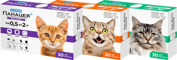 Суперіум Панацея таблетки від глистів, бліх і кліщів для котів