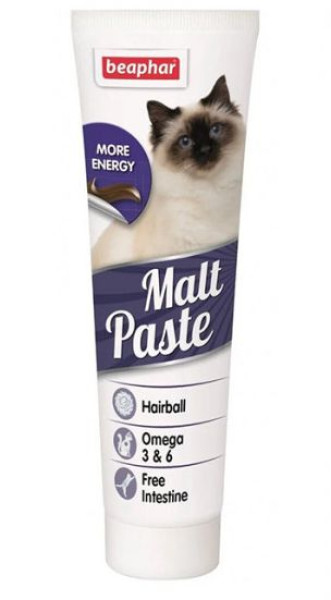 Beaphar Cat Malt Paste паста для виведення шерсті зі шлунка котів і кошенят віком старше 12 тижнів, 100 гр (13689/12563)