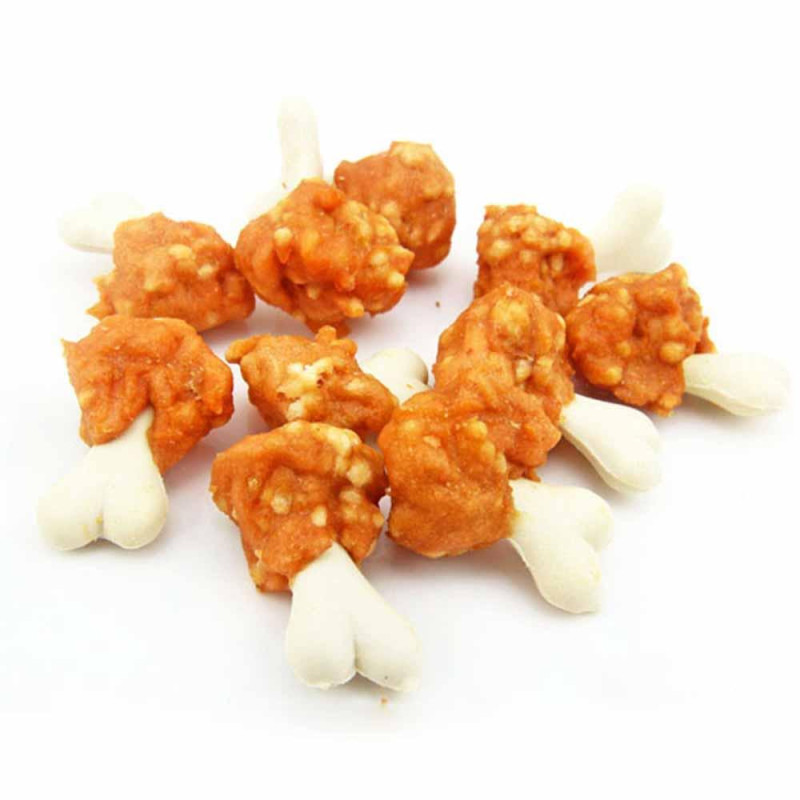 Ласощі "Селянські Смаколики"для собак,кальцієва кісточка з куркою та рисом, 3,5-4,5см, 500г