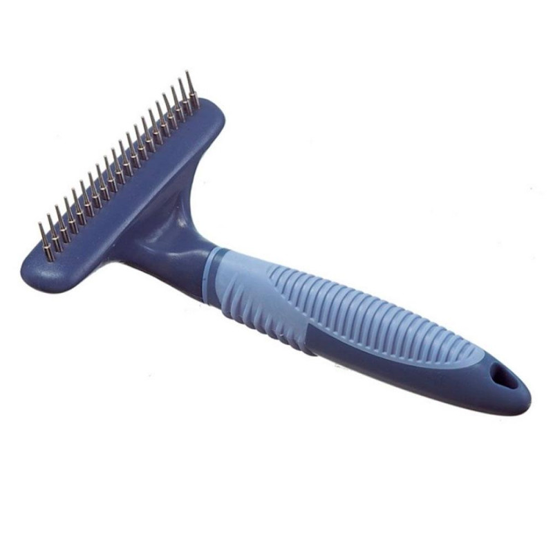Інструмент для собак CAMON гребінець-граблі ротаційні з 20 довгими зубцями