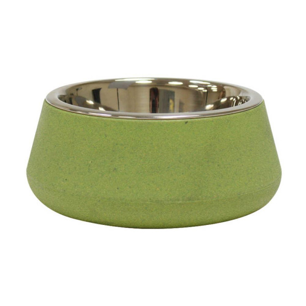 Миска CROCI Bamboo, бамбукове волокно / нерж., зелена, 0,47л, 14см