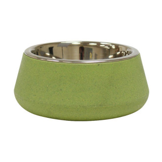 Миска CROCI Bamboo, бамбукове волокно / нерж., зелена, 0,8л, 17см