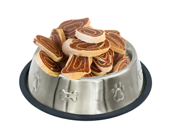 Роли з м'ясом качки та тріски, 4-5см, (≈87-95шт/уп), 500г, 20шт/ящ.