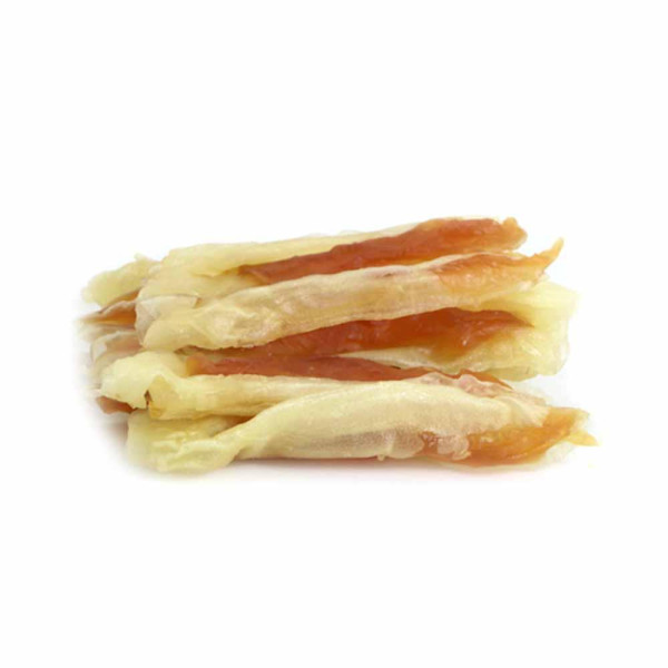 Ласощі "Селянські Смаколики" для собак,кролячі вушка з куркою, 7-12 см, 500г