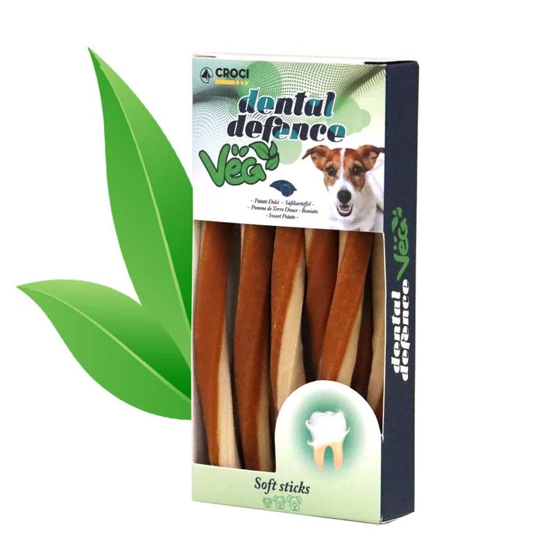 Ласощі Croci Stick Dental Defense Veg стіки з арахісом, кокосом і м'ятою для зубів і ясен собак, 95 гр (C1030223)