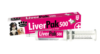 Ліверпак Mervue Liverpak 500, паста для нормалізації роботи печінки, гепатопротектор для собак, 60 мл (0210202308)