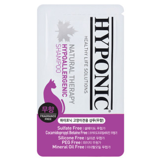 Hyponic Hypoallergenic, гіпоалергенний шампунь з олією соняшника та жожоба, д/котів (без запаху), 10 мл.