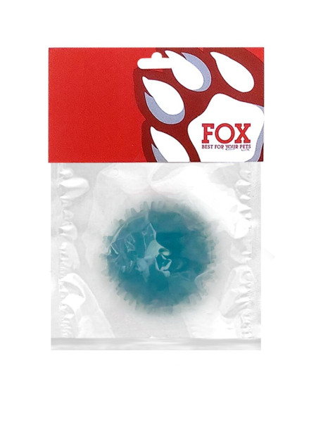 Іграшка для собак ТМ "FOX" "М'яч із шипами" синій, 6 см (із запахом ванілі) Іграшка для собак ТМ "FOX" "М'яч із шипами" синій, 6 см (із запахом ванілі)