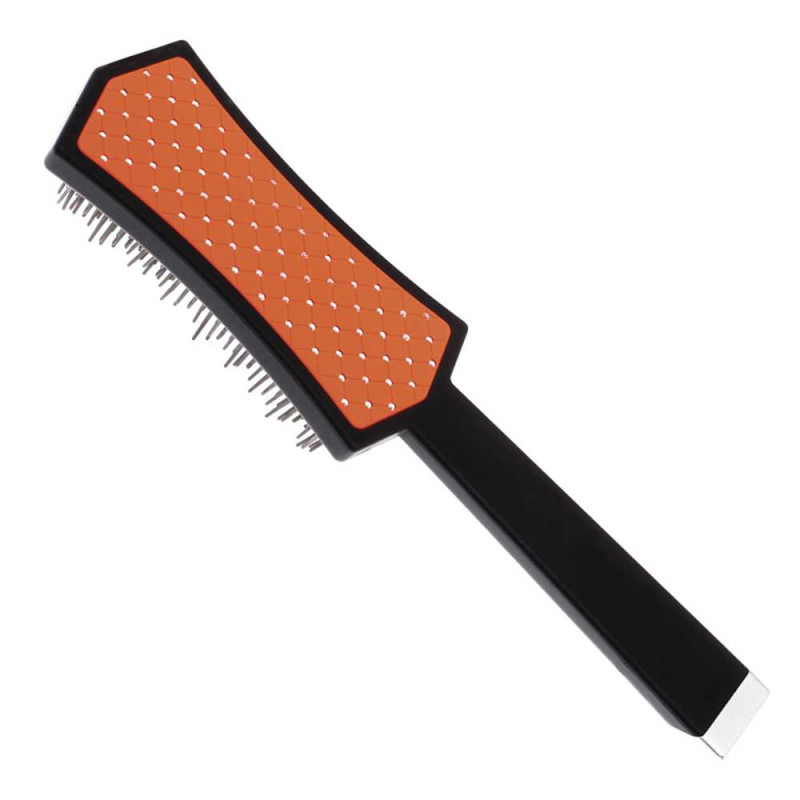 Гребінець-щітка Iv San Bernard Distrika для догляду за довгою шерстю собак і кішок, помаранчева