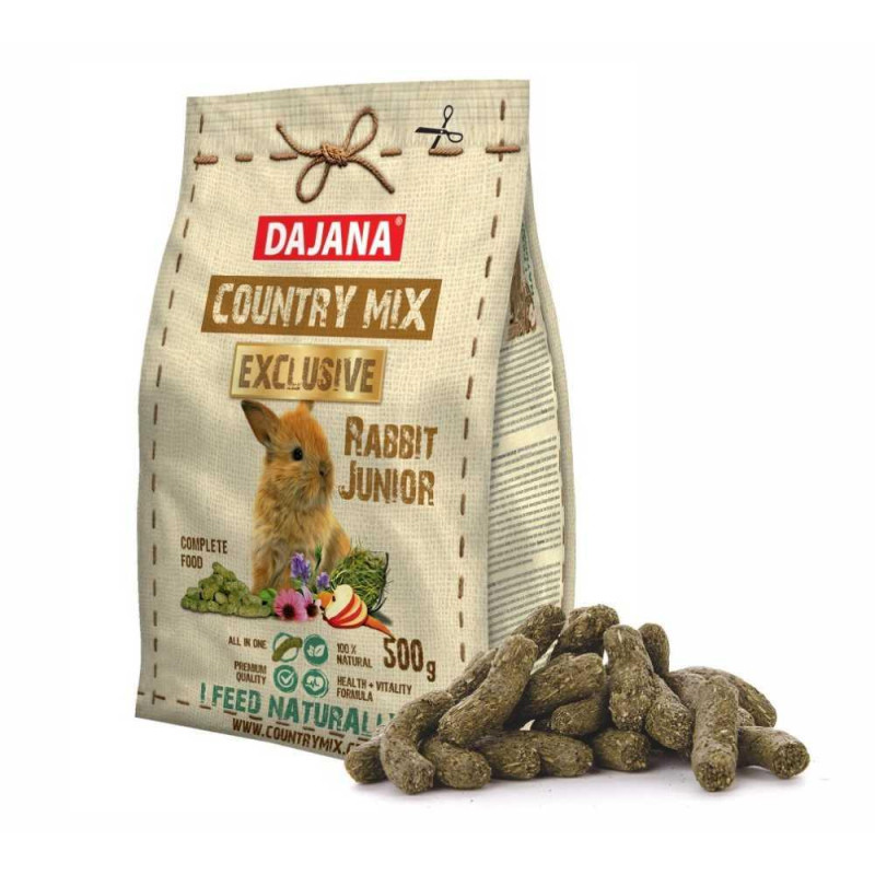Корм "Country mix EXCLUSIVE"  Junior для декоративних кроликів  500г.