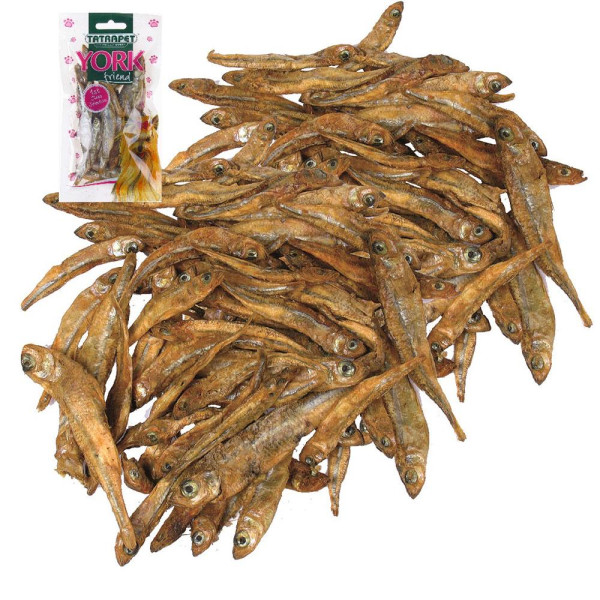 Ласощі для собак TETRAPET York, сушена рибка, 30 г