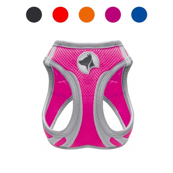 Шлея CROCI HIKING REFLECTIVE, синя, нейлон, M 41-46 см