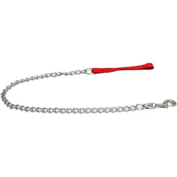 Повідець-ланцюжок CROCI, нейлон червоний, 1 м х 4 мм