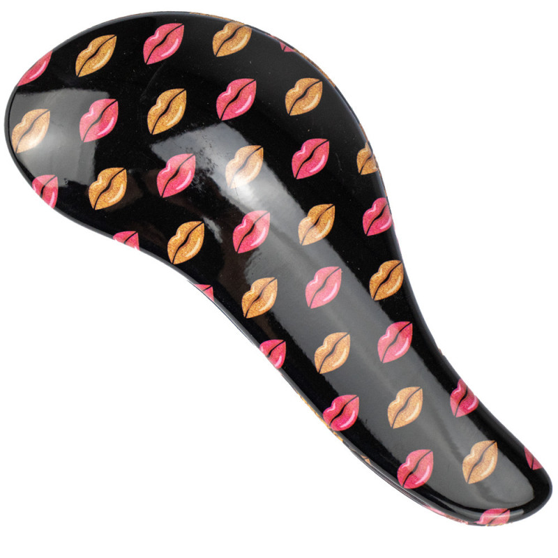 Гребінець-щітка Iv San Bernard Dermobrush з принтом Поцілунки, для догляду за шерстю собак і кішок