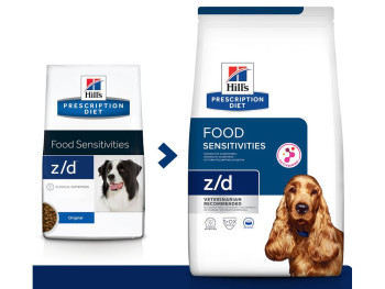 Хілс Hill PD Canine Z/D Food Sensitivities ActivBiome+ дієтичний корм для собак з харчовою алергією, 10 кг (607639)